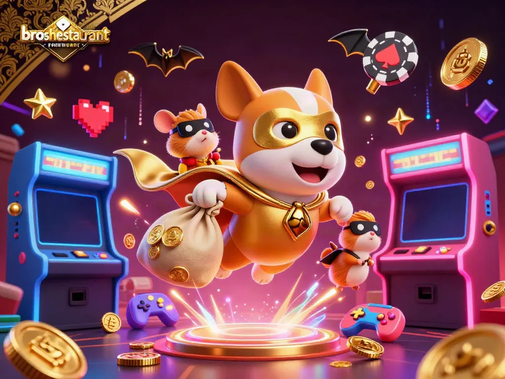 Engage with innovative gameplay at broshrestaurant’s captivating casino scene filled with gold coins.